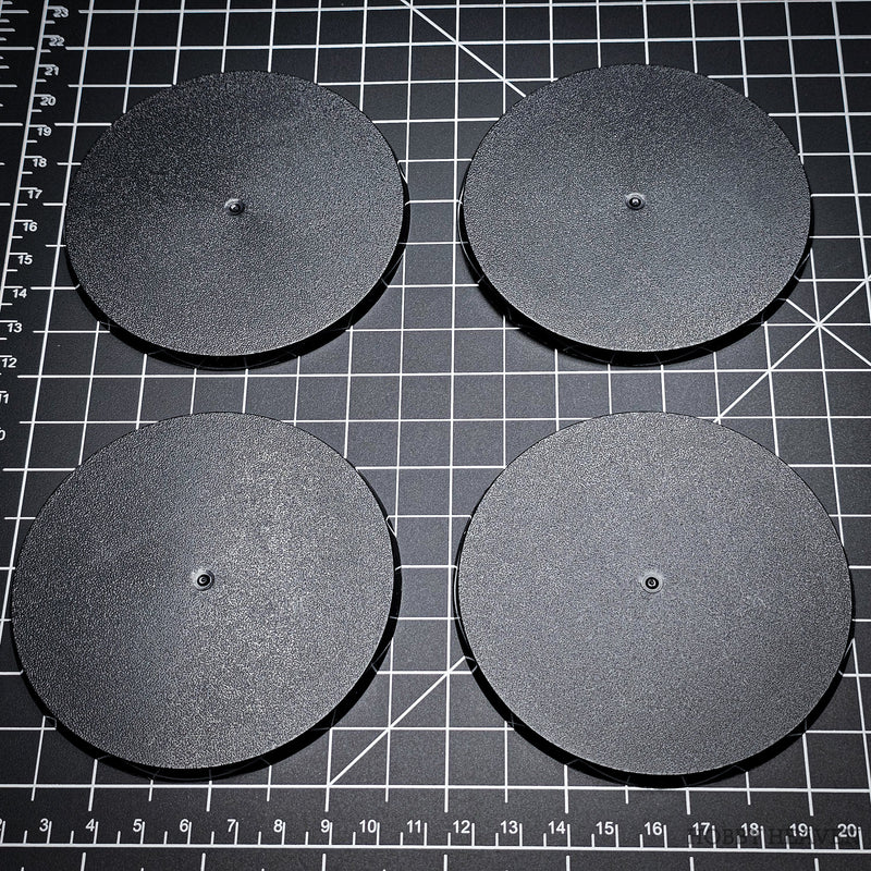 90mm Round Plain Plastic Bases