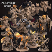 Foxfolk (Full Set) | Fantasy Miniature | Bite the Bullet TabletopXtra
