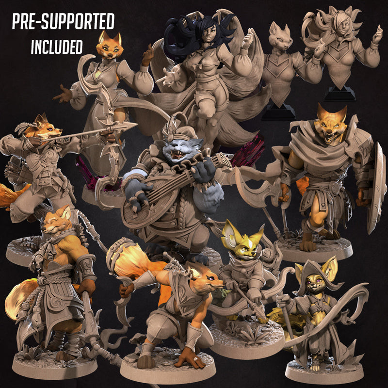 Foxfolk (Full Set) | Fantasy Miniature | Bite the Bullet TabletopXtra