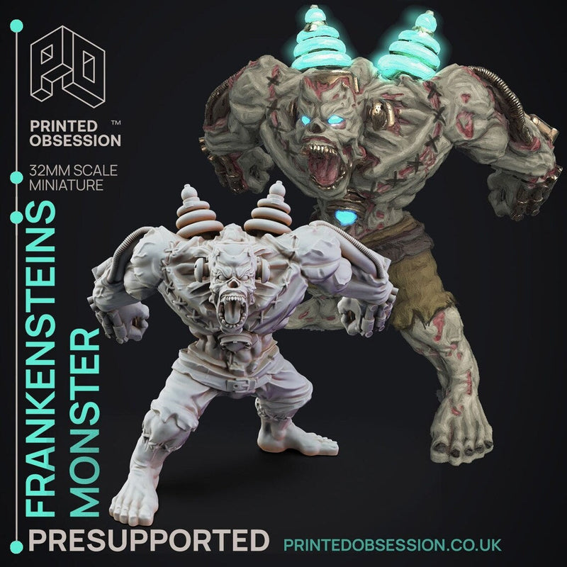 Frankensteins' Monster Miniatures (Full Set) | Fantasy Miniature | Printed Obsession TabletopXtra