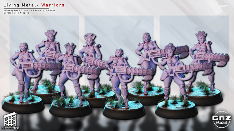 Living Metal Warrior Miniatures | Fantasy Pin-Up | Gaz Minis