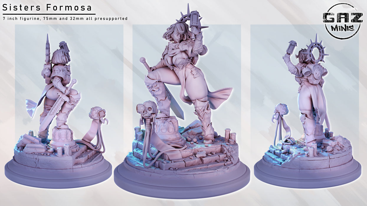 Sisters Formosa | Pin-up | Fantasy Miniature | Gaz Minis | [Multi-Listing]