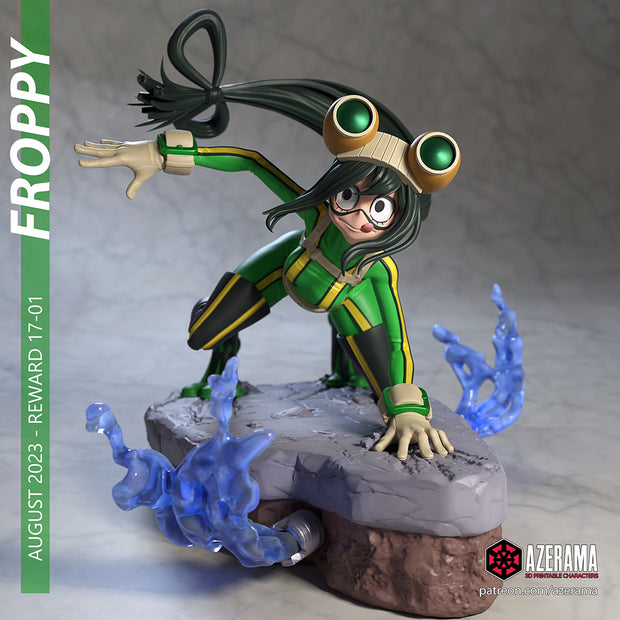 Froppy | Pin-Up Statue Fan Art Miniature Unpainted | Azerama