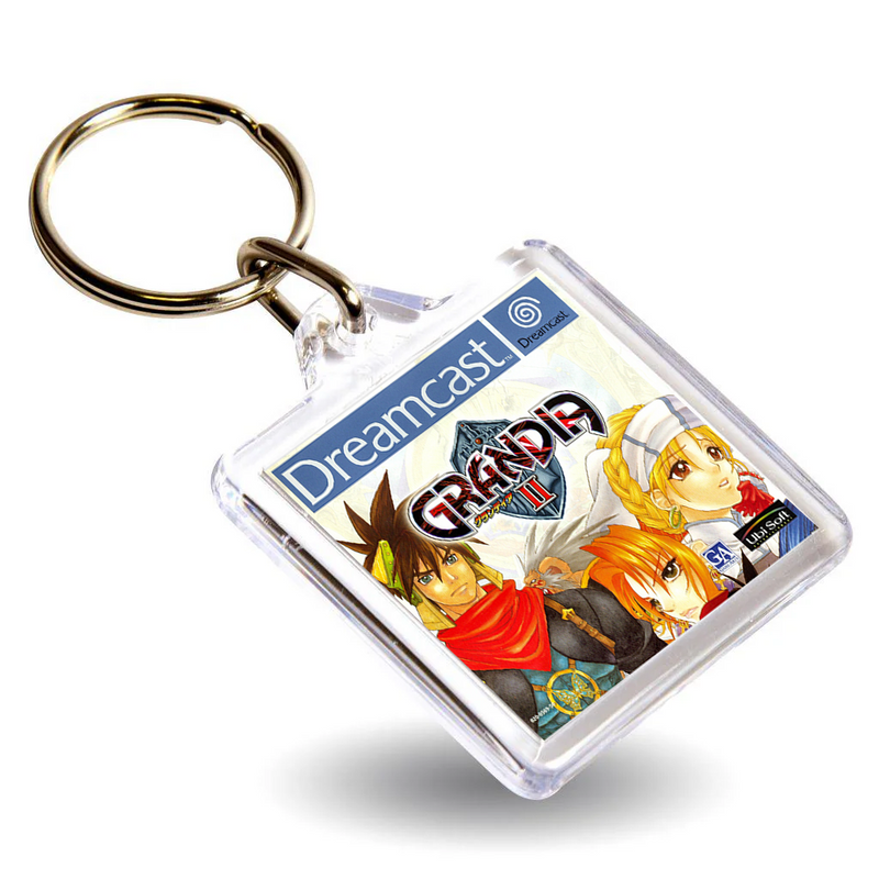 Retro Gaming Box Art Keyring - Gen VI DC Console Style