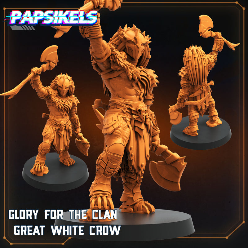 White Crow Skull Hunter Miniatures | Sci-Fi Miniature | Papsikels