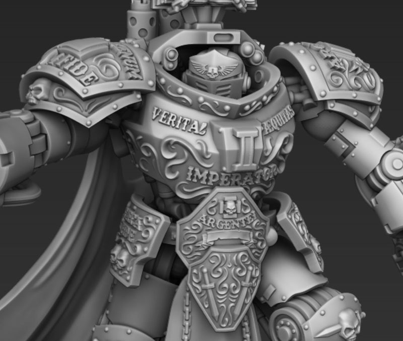 Dread Walker Demon Slayer Knight Deluxe | Silver Wardens | Sci-Fi Miniature | DMG Minis