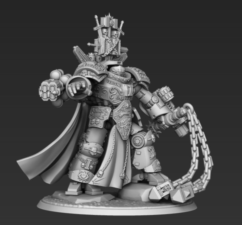 Dread Walker Demon Slayer Knight Deluxe | Silver Wardens | Sci-Fi Miniature | DMG Minis
