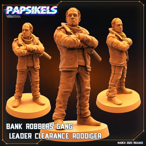 Gang Leader Clearance Roddiger | Corpo Cops | Sci-Fi Miniature | Papsikels TabletopXtra