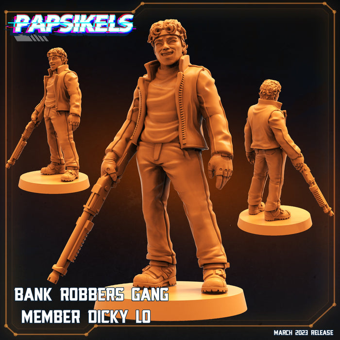 Gang Member Dicky Lo | Corpo Cops | Sci-Fi Miniature | Papsikels TabletopXtra