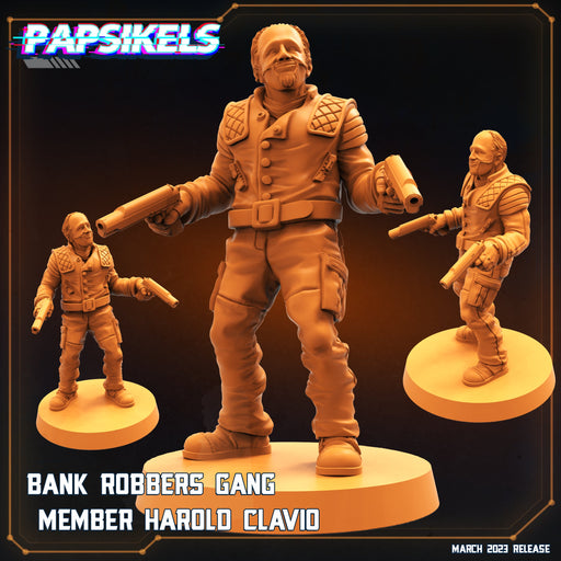 Gang Member Harold Clavio | Corpo Cops | Sci-Fi Miniature | Papsikels TabletopXtra