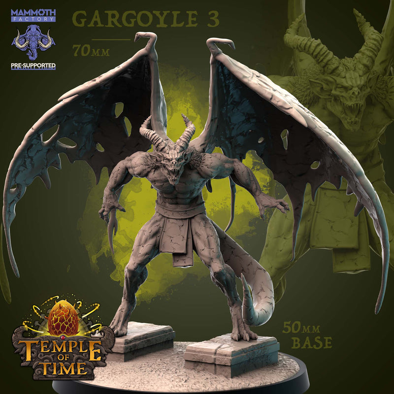 Gargoyle Miniatures | Temple of Time | Fantasy Tabletop Miniature | Mammoth Factory TabletopXtra