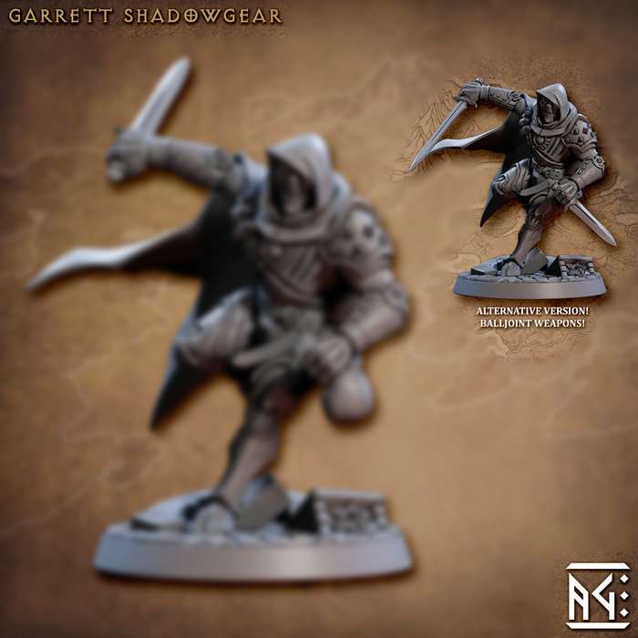 Garrett Shadowgear (Alt) | Golem Simulacra | Fantasy D&D Miniature | Artisan Guild