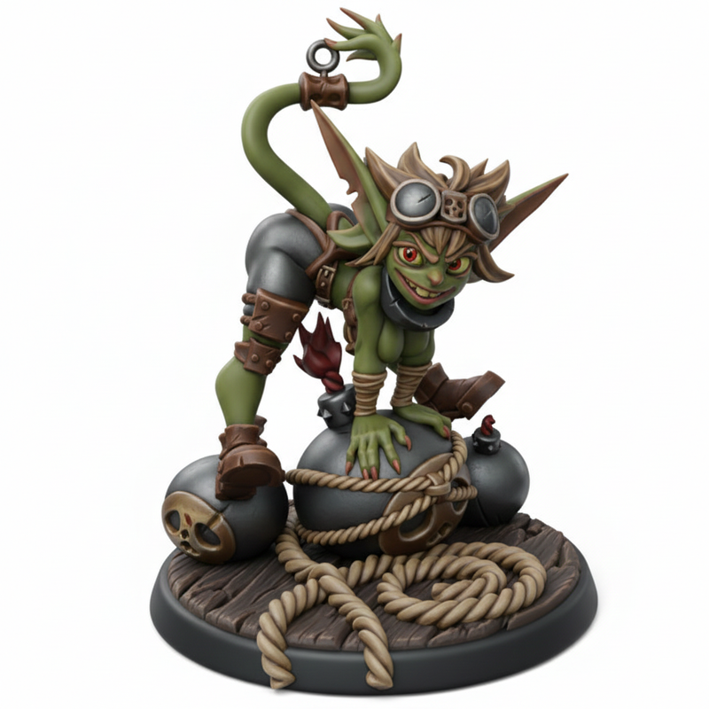 Bomb Goblin | Goblin Group Vol 2 | Twin Goddess Miniatures