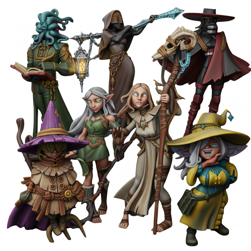 Halloween Adventurer Miniatures | Fantasy | Twin Goddess Miniatures | October '25