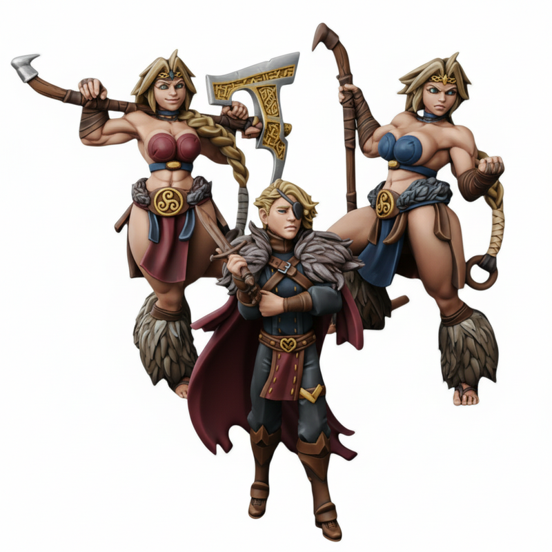 Reforged Human Adventurer Miniatures | Twin Goddess Miniatures