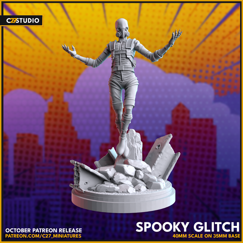 Spooky Glitch | Heroes | Sci-Fi Miniature | C27 Studio