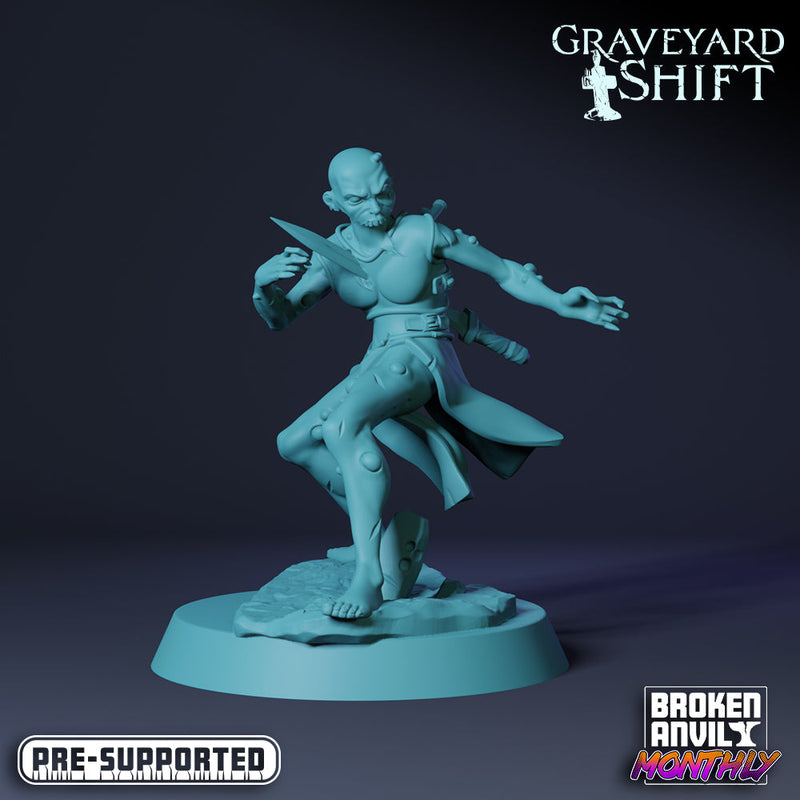 Ghoul Miniatures | Graveyard Shift | Tabletop RPG Miniature TabletopXtra