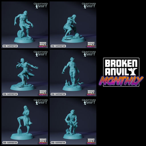 Ghoul Miniatures | Graveyard Shift | Tabletop RPG Miniature TabletopXtra
