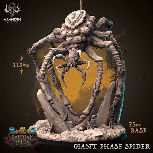 Giant Phase Spider | Saurian Isle | Fantasy Tabletop Miniature | Mammoth Factory TabletopXtra