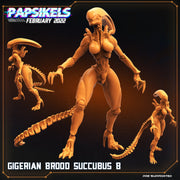 Gigerian Brood Succubus Miniatures | Aliens Vs Skull Hunters | Sci-Fi Miniature | Papsikels TabletopXtra