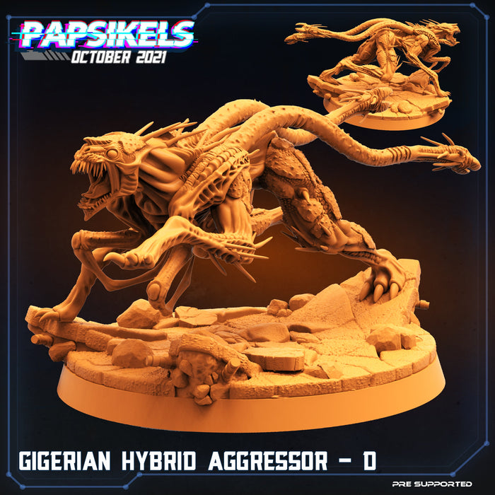 Gigerian Hybrid Aggressor Miniatures | Aliens Vs Humans IV | Sci-Fi Miniature | Papsikels TabletopXtra