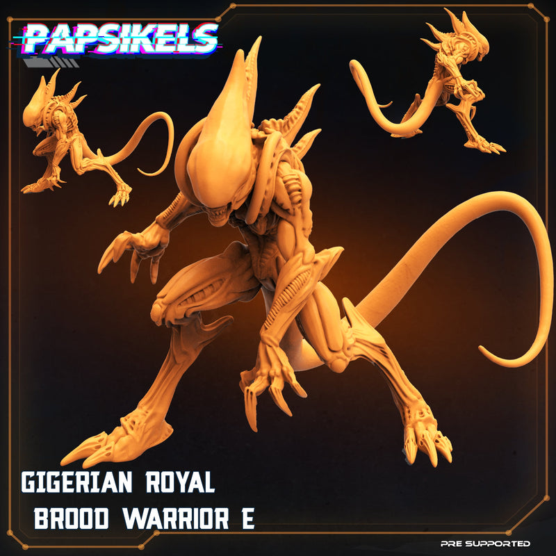 Gigerian Royal Brood Warrior Miniatures | Sci-Fi Miniature | Papsikels