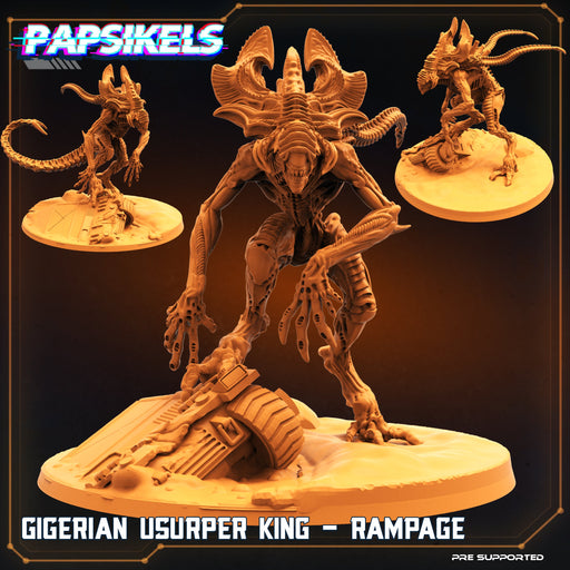 Gigerian Usurper King Rampage | Skull Hunters IV Aethelari Awakening | Sci-Fi Miniature | Papsikels TabletopXtra