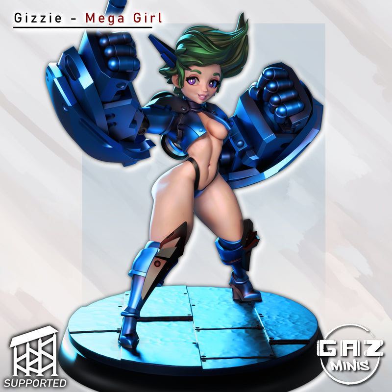 Mega Girl Gizzie | Fantasy Pin-Up | Gaz Minis | [Multi-Listing]