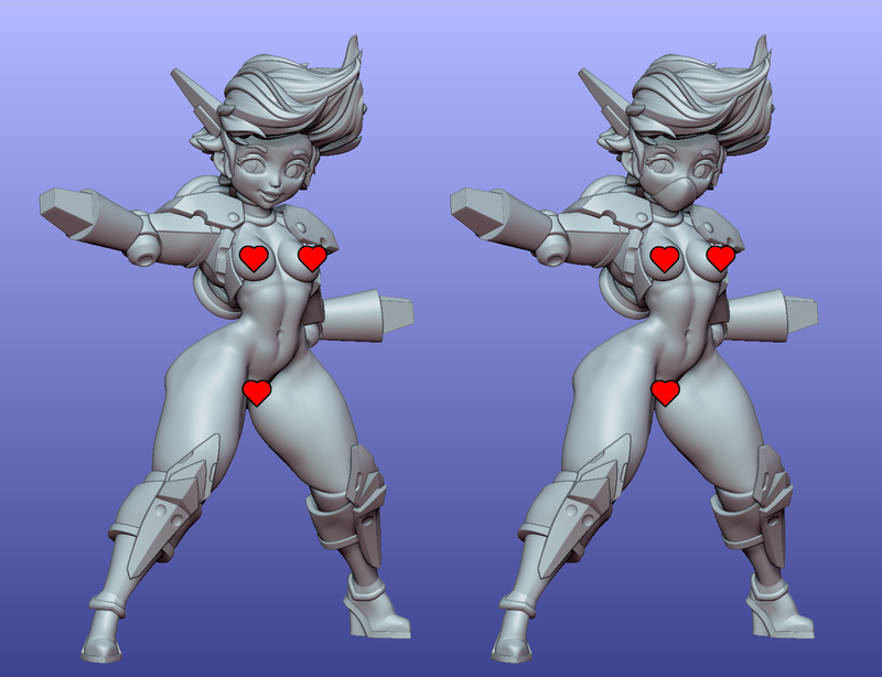 Mega Girl Gizzie | Fantasy Pin-Up | Gaz Minis | [Multi-Listing]