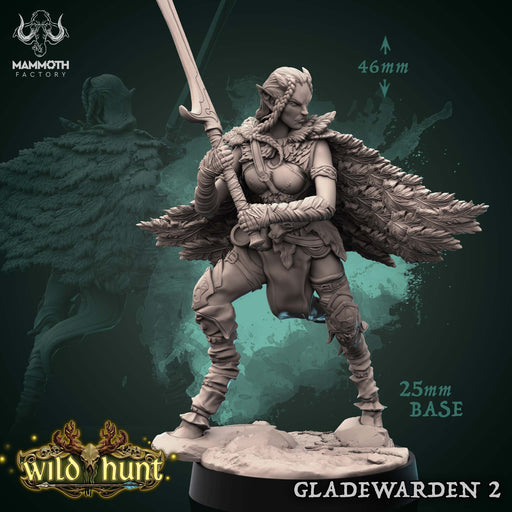 Gladewarden 2 | Wild Hunt | Fantasy Tabletop Miniature | Mammoth Factory TabletopXtra
