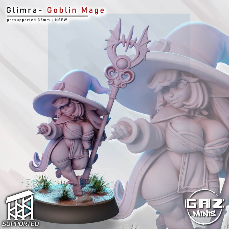Goblin Mage Glimra | Fantasy Pin-Up | Gaz Minis