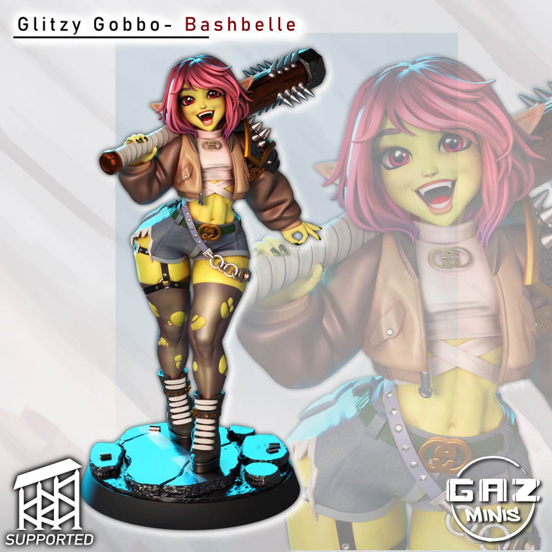 Goblin Glitzy Gobbo Bashbelle | Fantasy Pin-Up | Gaz Minis