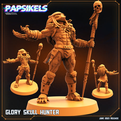 Glory Skull Hunter | Aliens Vs Humans V | Sci-Fi Miniature | Papsikels TabletopXtra