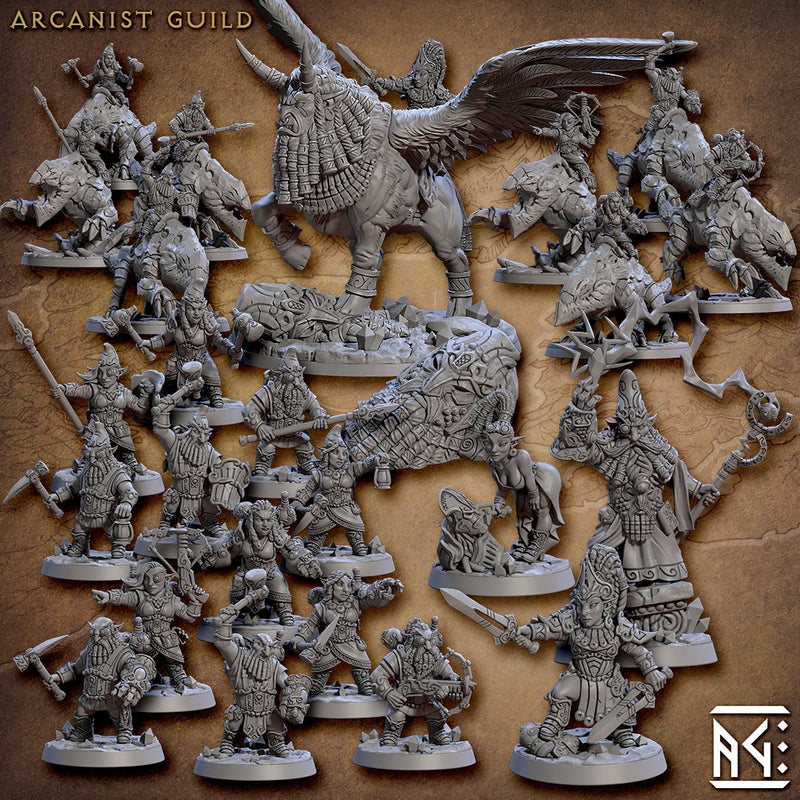 Gnomes of Golemmar Miniatures (Full Set) | Fantasy D&D Miniature | Artisan Guild TabletopXtra