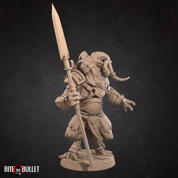 Goatman Boss | Bullet Hell Demons | Fantasy Miniature | Bite the Bullet TabletopXtra