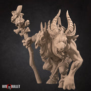 Goatmen Miniatures | Bullet Hell Demons | Fantasy Miniature | Bite the Bullet TabletopXtra