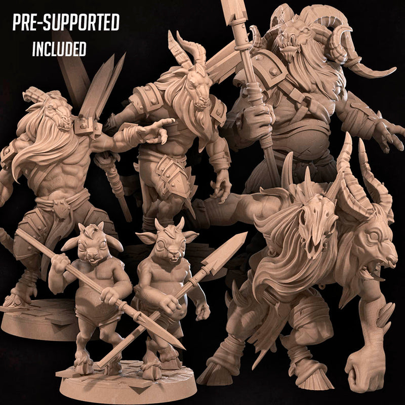 Goatmen Miniatures | Bullet Hell Demons | Fantasy Miniature | Bite the Bullet TabletopXtra