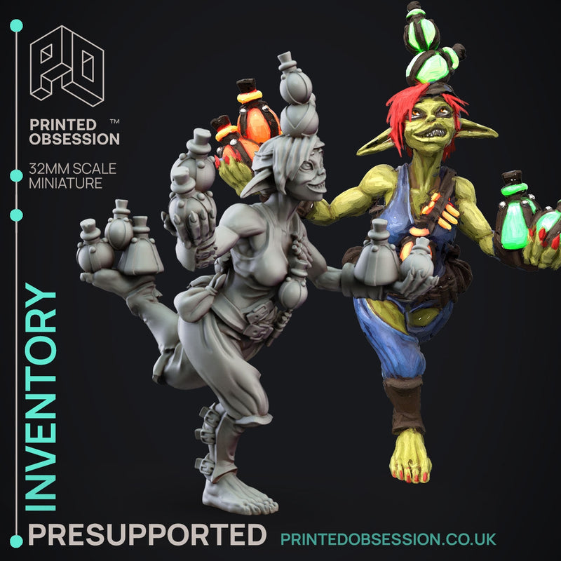 Goblin Brewers Miniatures (Full Set) | Fantasy Miniature | Printed Obsession TabletopXtra