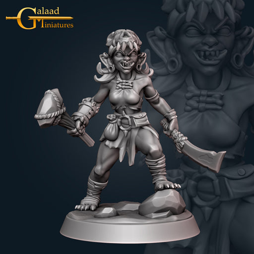 Goblin Fighter w/ Club | January Adventurer | Fantasy Miniature | Galaad Miniatures TabletopXtra