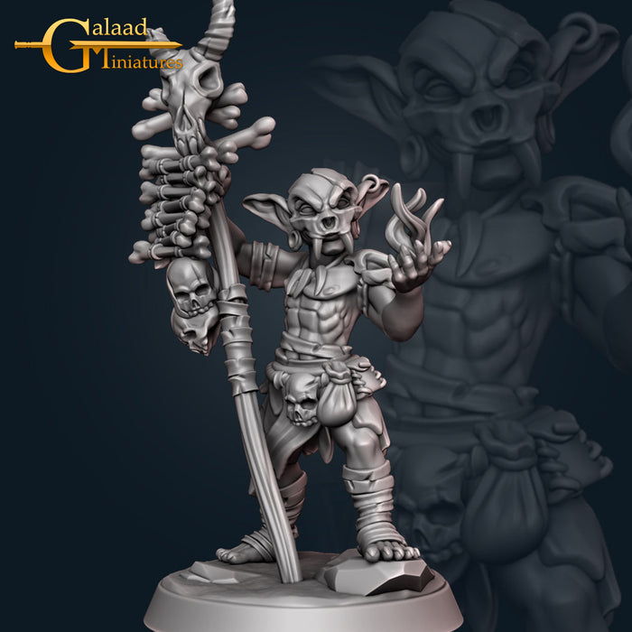 Goblin Shaman | January Adventurer | Fantasy Miniature | Galaad Miniatures TabletopXtra