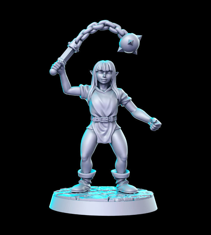 Goblin w/ Morning Star | Heroine's Quest Vol 2 | Fantasy Miniature | RN Estudio TabletopXtra