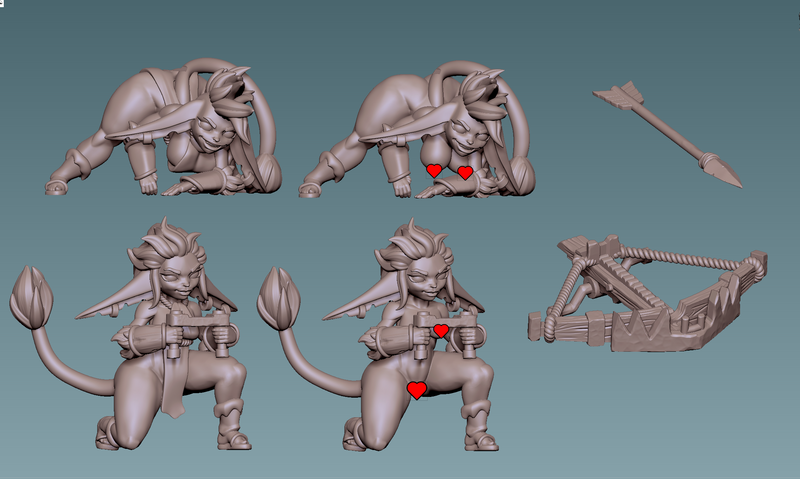 Cave Goblin Ballista Duo | Sci-Fi Pin-Up | Gaz Minis