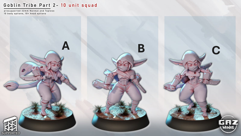 Goblin Tribe Vol 2 Miniatures | Fantasy Pin-Up | Gaz Minis
