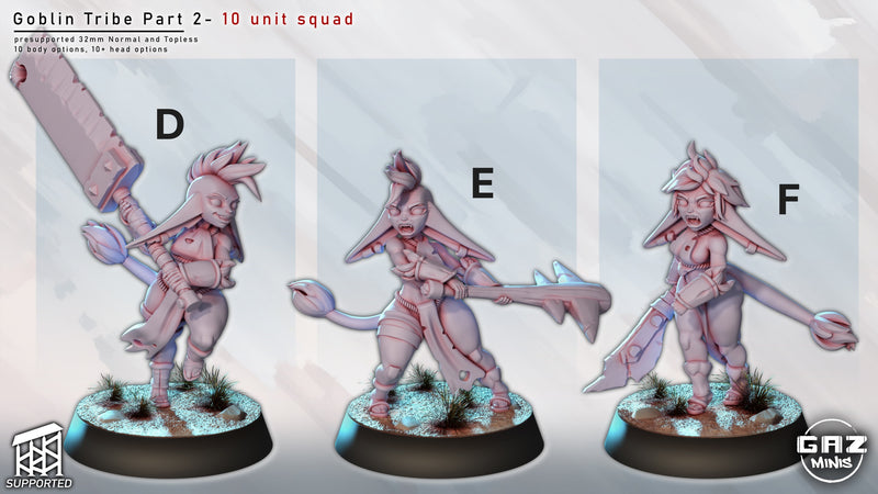 Goblin Tribe Vol 2 Miniatures | Fantasy Pin-Up | Gaz Minis