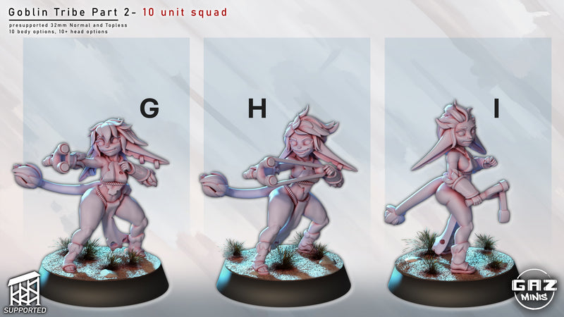 Goblin Tribe Vol 2 Miniatures | Fantasy Pin-Up | Gaz Minis