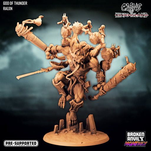 God of Thunder Raijin | Clans of Kinjo Island | Tabletop RPG Miniature TabletopXtra