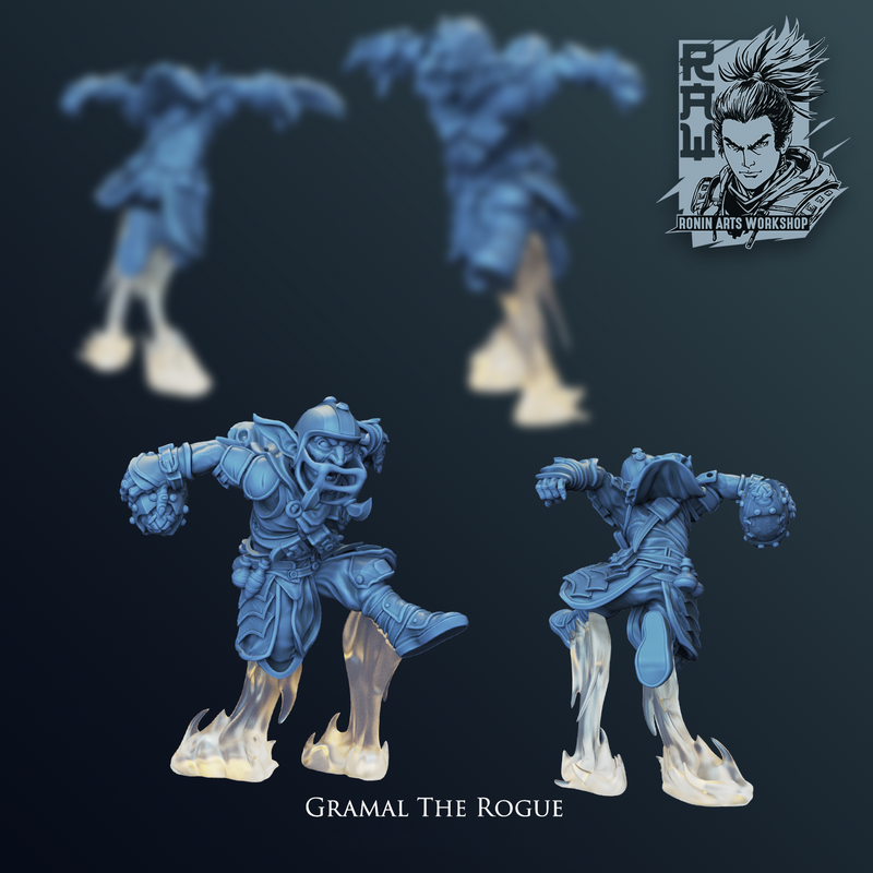 Gramal the Rogue (American Football) | RAW April | Fantasy Miniature | Ronin Arts Workshop TabletopXtra