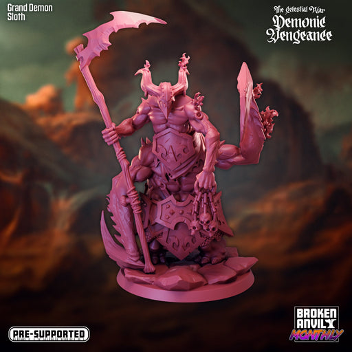 Grand Demon Sloth | The Celestial War Demonic Vengence | Tabletop RPG Miniature TabletopXtra