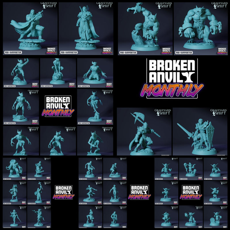 Graveyard Shift Miniatures (Full Set) | Tabletop RPG Miniature TabletopXtra