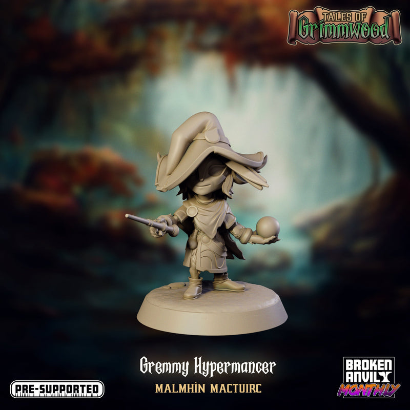 Gremmy Hypermancer Malmhin | Tales of Grimmwood | Tabletop RPG Miniature TabletopXtra